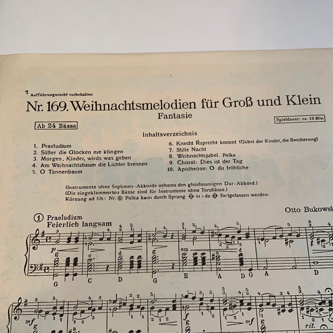 Bekannte Weihnachtsmelodien für Groß und Klein