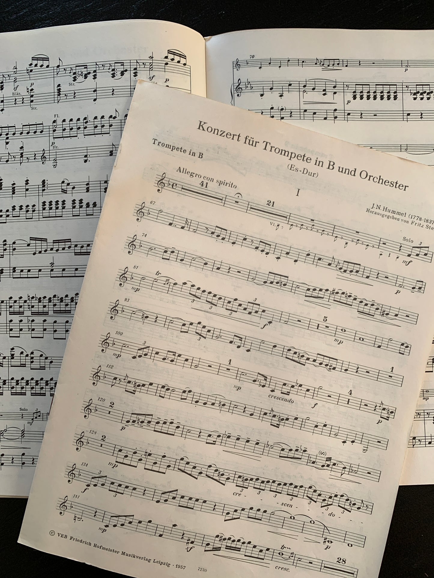 „Hummel Konzert“ in Es-Dur für Trompete und Orchester